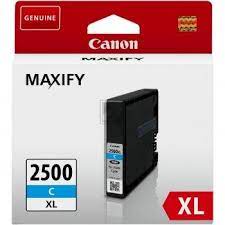 Canon PGI-2500XL C - 70.9 ml - High Yield - cyan - original - blister with security - ink tank - for MAXIFY iB4050, iB4150, MB5050, MB5150, MB5155, MB5350, MB5450, MB5455